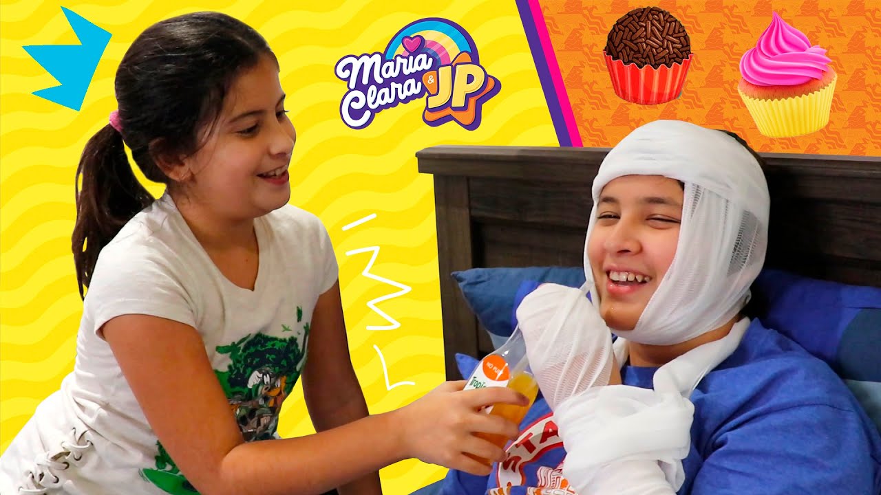 Maria Clara aprende ginástica e JP se quebra na estrelinha!