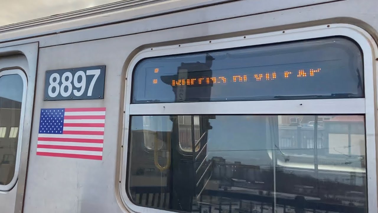 IND Culver Line: (F) Trains with Yard Move Action @ Avenue X (R46, R160A-2, R160B)