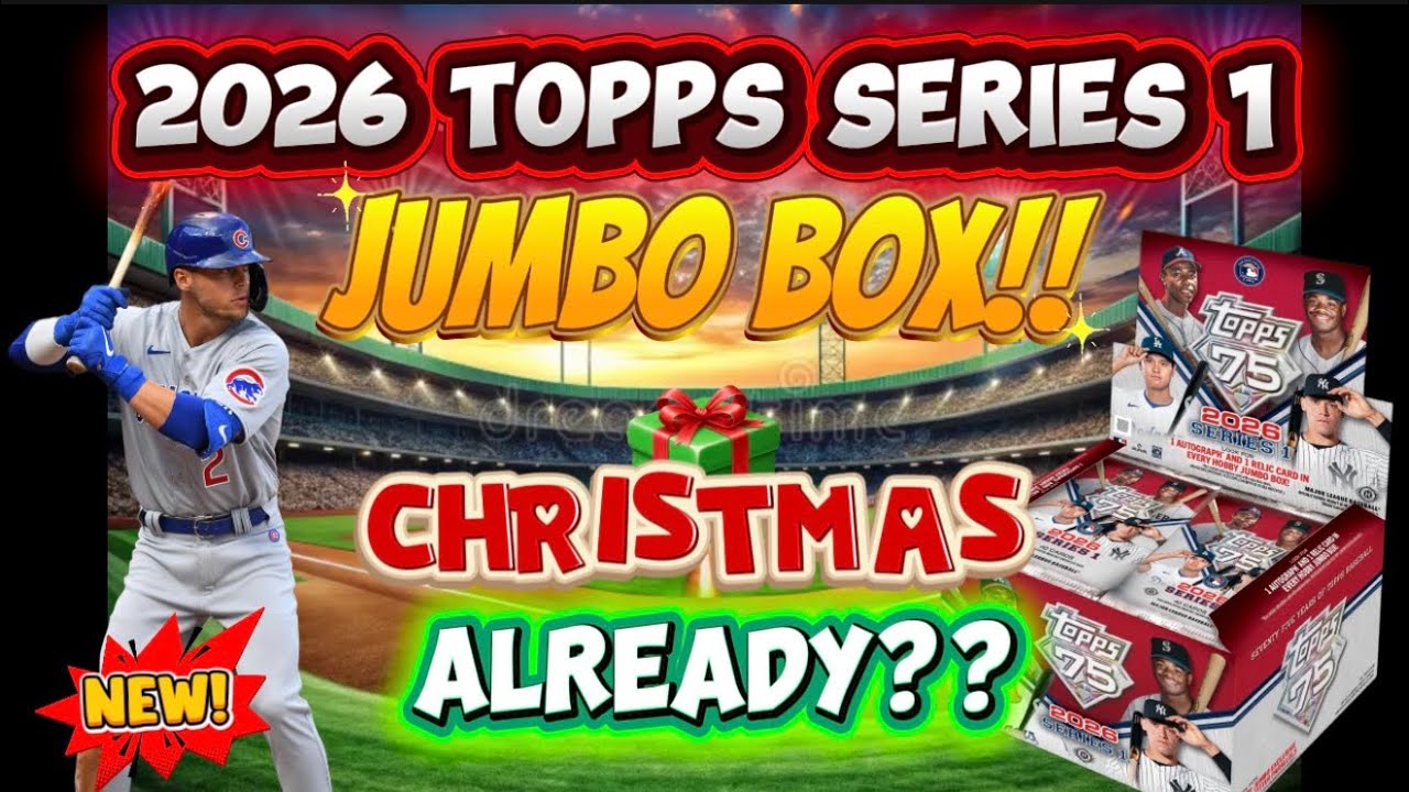 🚨2026 TOPPS SERIES 1 JUMBO BOX!! 🔥CRAZY RED /5, GREEN /99, GOLD /2026 & ROOKIE ON-CARD AUTO HITS!💥🔥