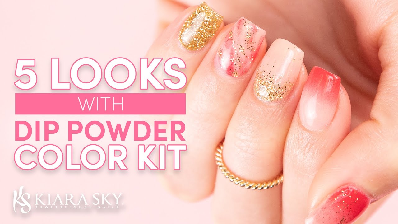 5 Looks Using the Dip Powder Color Kit 💅🏻Nail Inspo 💕Dip Powder Starter Kit