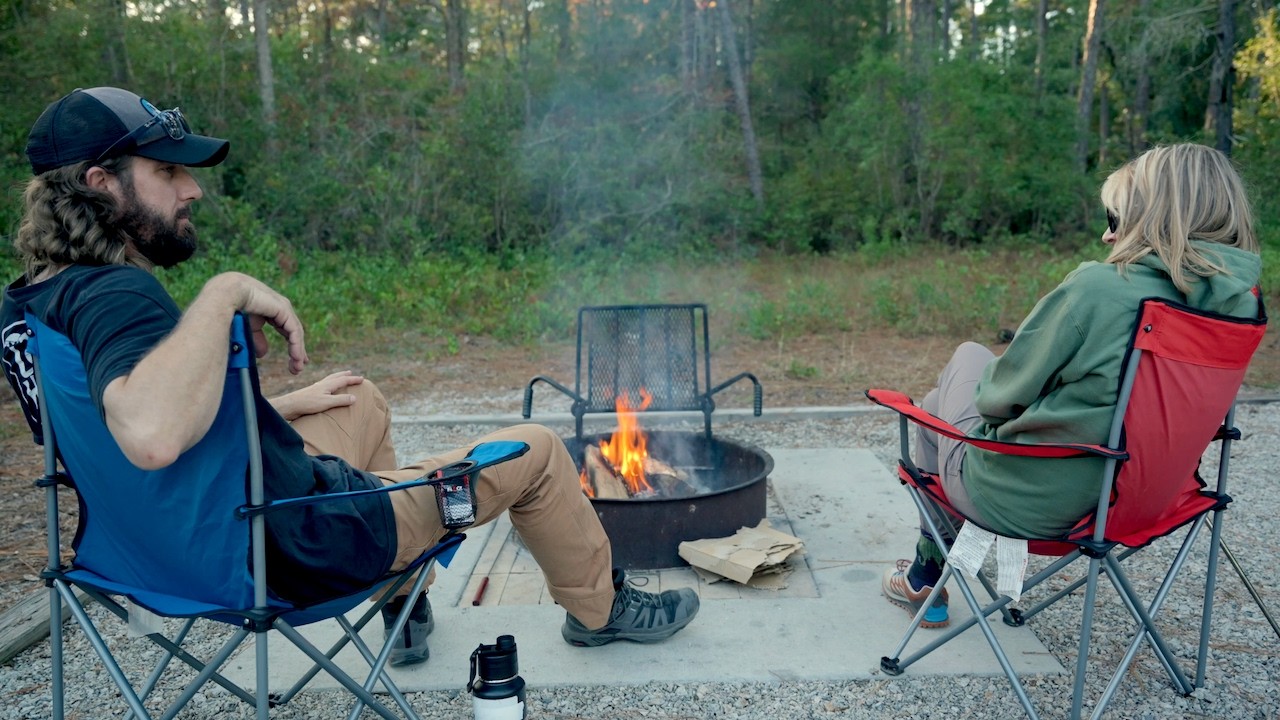 Weekend camping at Jones Lake State Park
