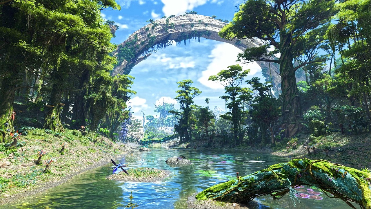 A Gentle Flowing River in a Rainforest on Pandora | Avatar