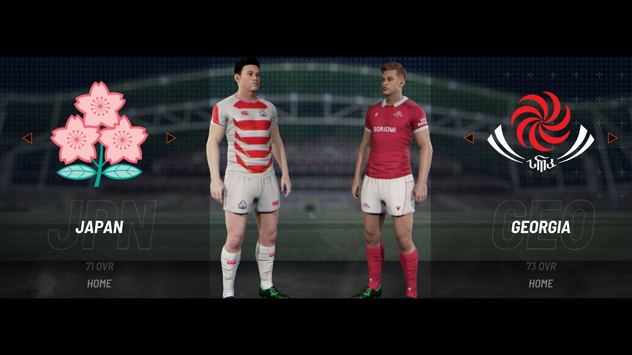 Rugby 25 Gameplay Japan VS Georgia