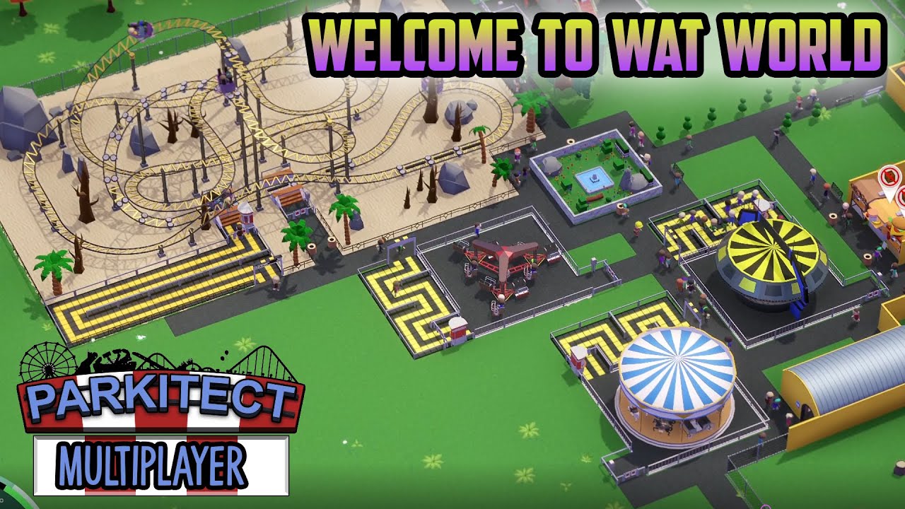 Parkitect Multiplayer Campaign EP 1| Maple Meadows | Theme Park Design & Build Simulation