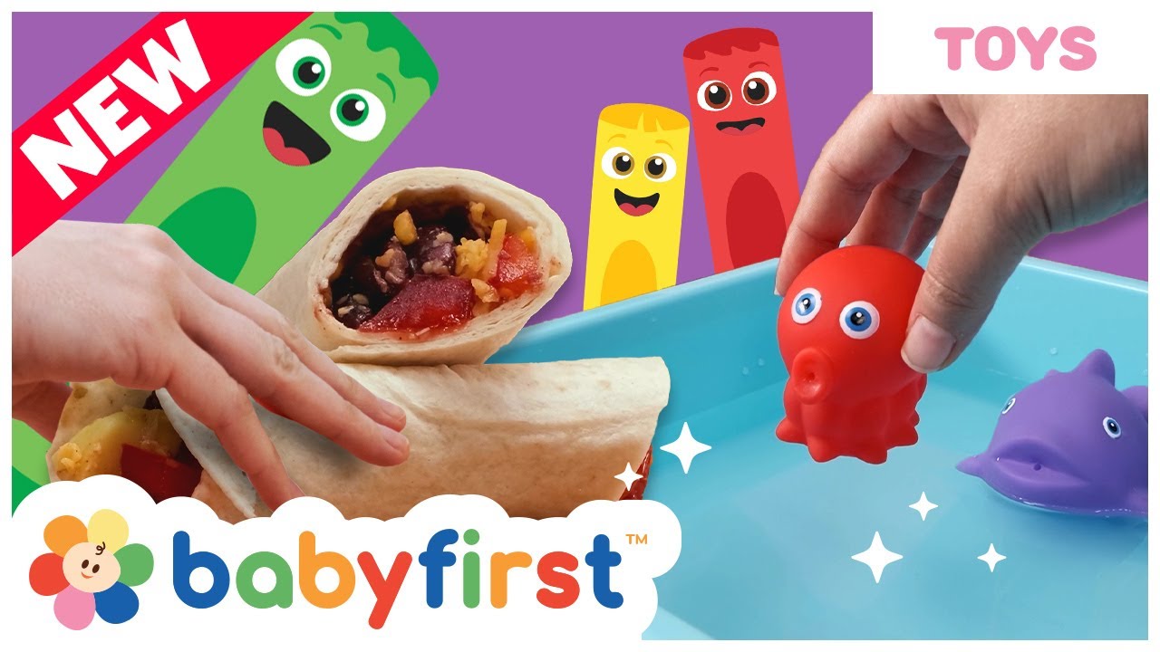 Toddler Learning Video | COLOR CREW MAGIC - Taco & Bath Toys | DIY | Kitchen & More for Kids