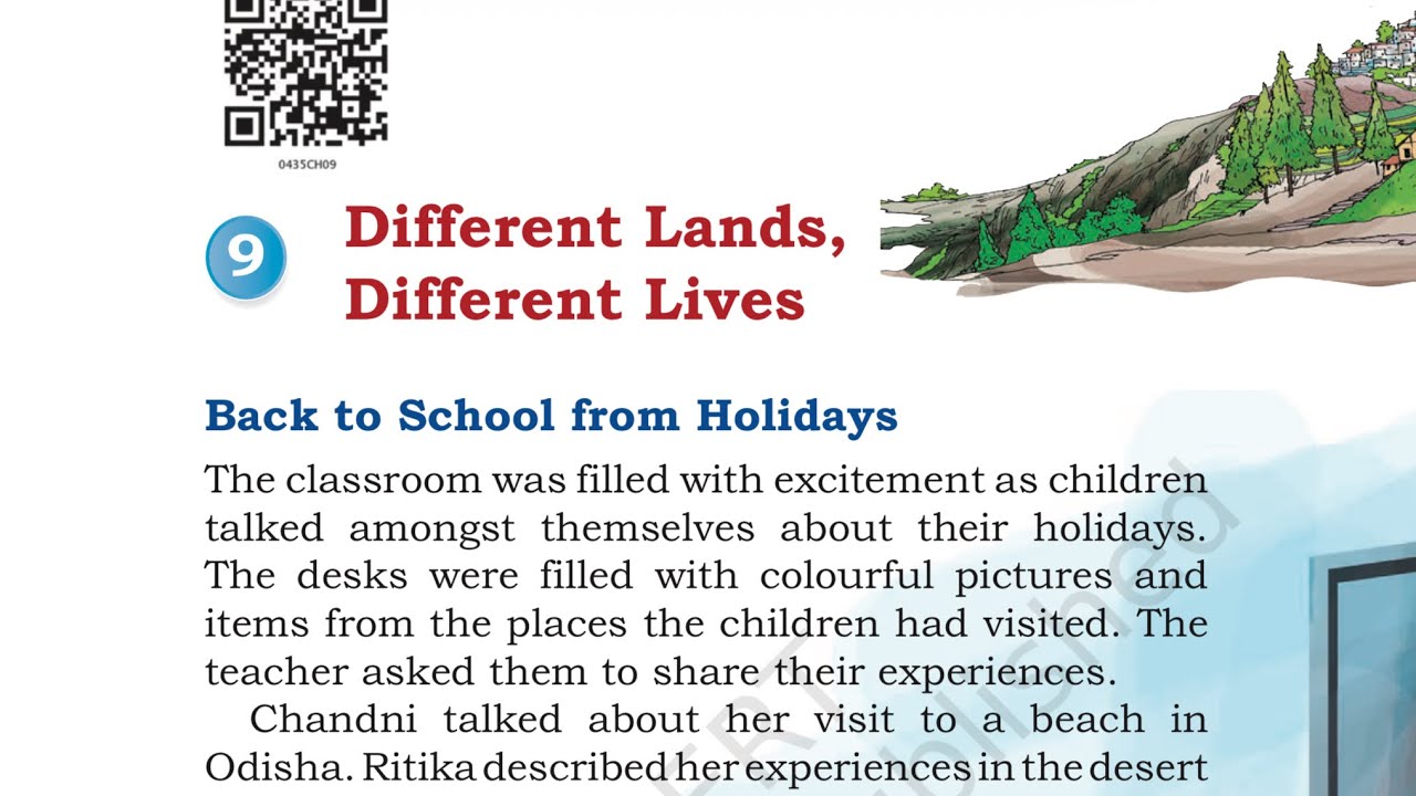 Different Lands, Different lives Class 4, EVS chapter 9 complete solution with question answer