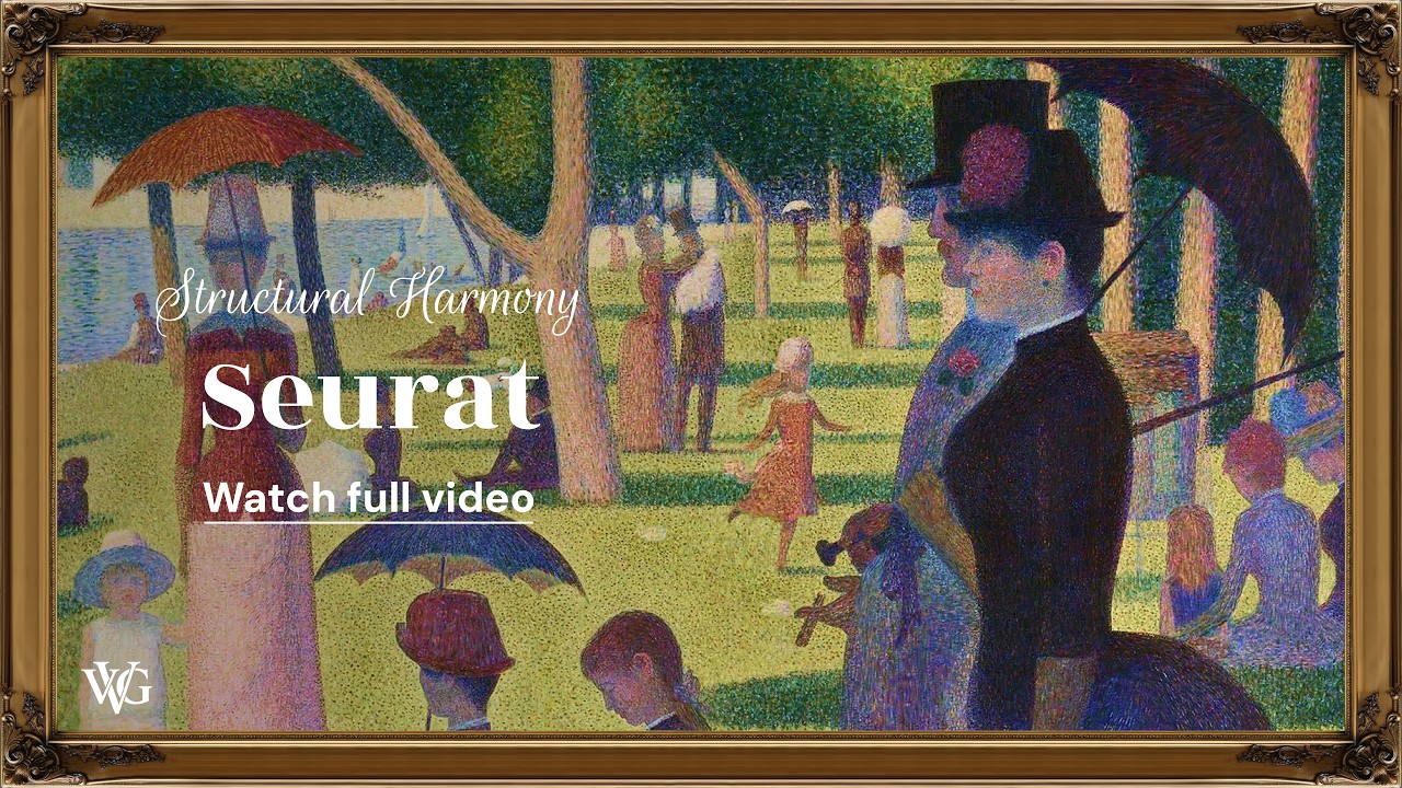 Peaceful Sunday Afternoon & Pointillism Art | Georges Seurat Museum Screensaver (4K)