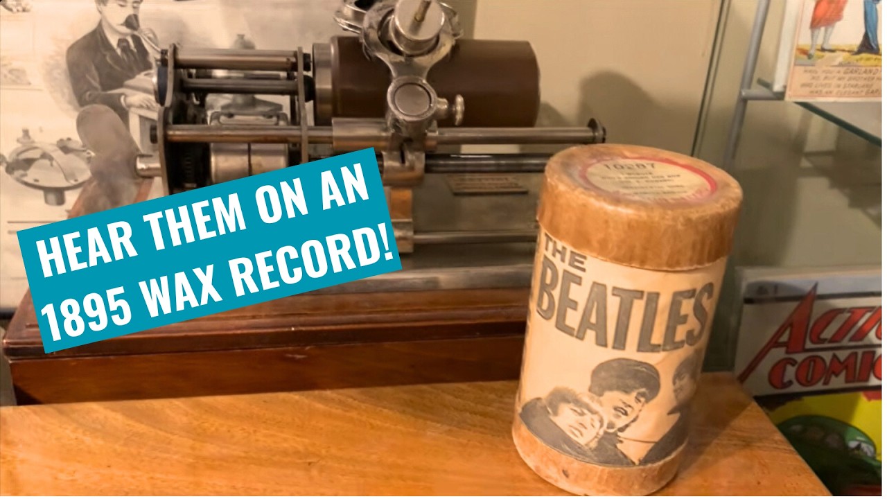 The Beatles Eleanor Rigby Recorded on a Wax Cylinder Played on a Bettini Phonograph