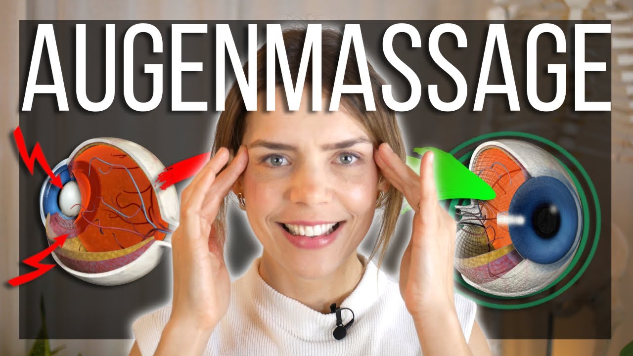 Schmerzen und Überanstrengung der Augen durch diese sanfte Massage lösen