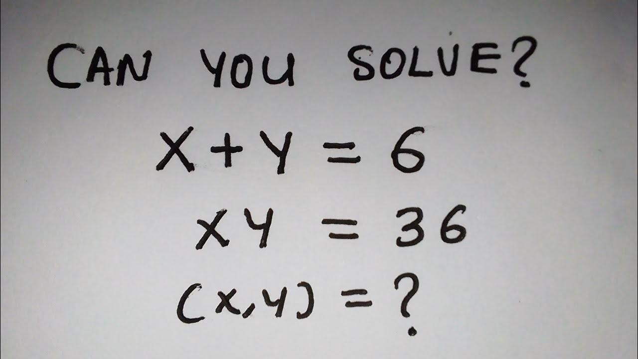 can you solve this? | A Nice Maths Algebra Question | Math Olympiad Question 