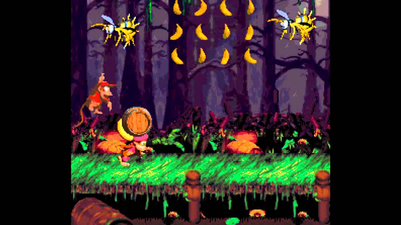 Donkey Kong Country 2 (SNES) - Mudhole Marsh