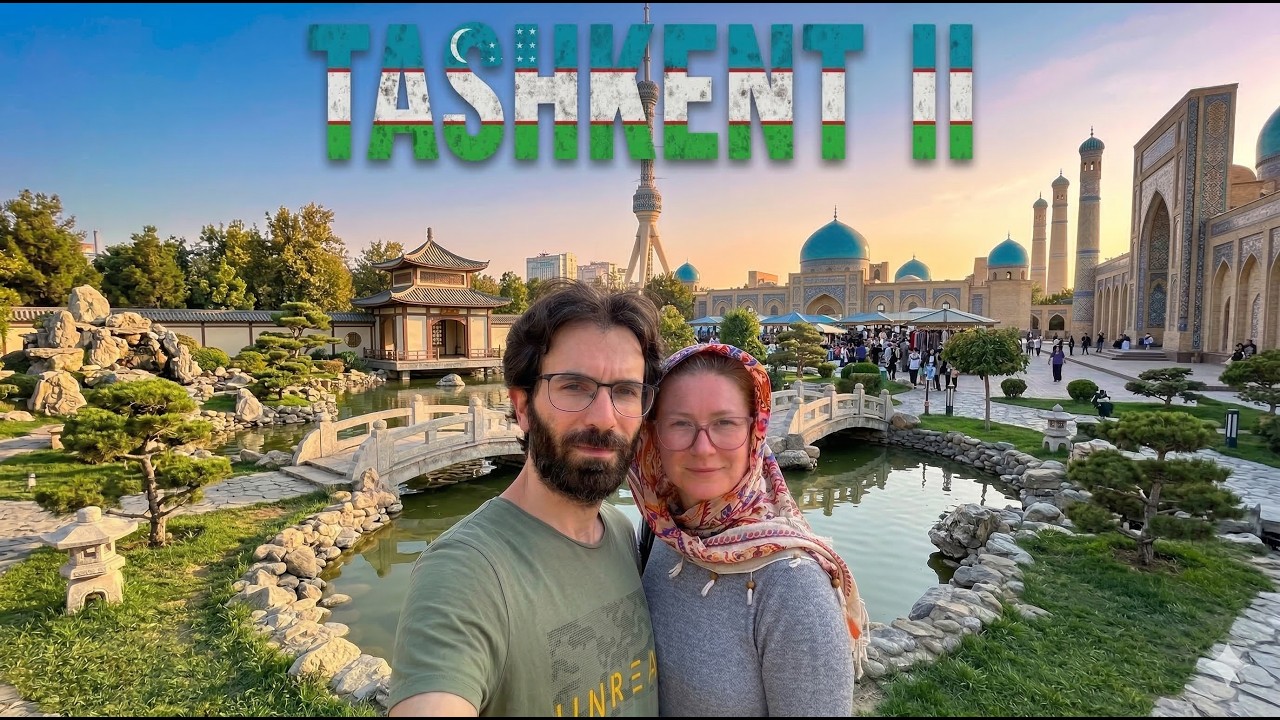 Первый день в Узбекистане, Ташкент (часть-2): Чорсу, Японский сад, Телебашня
