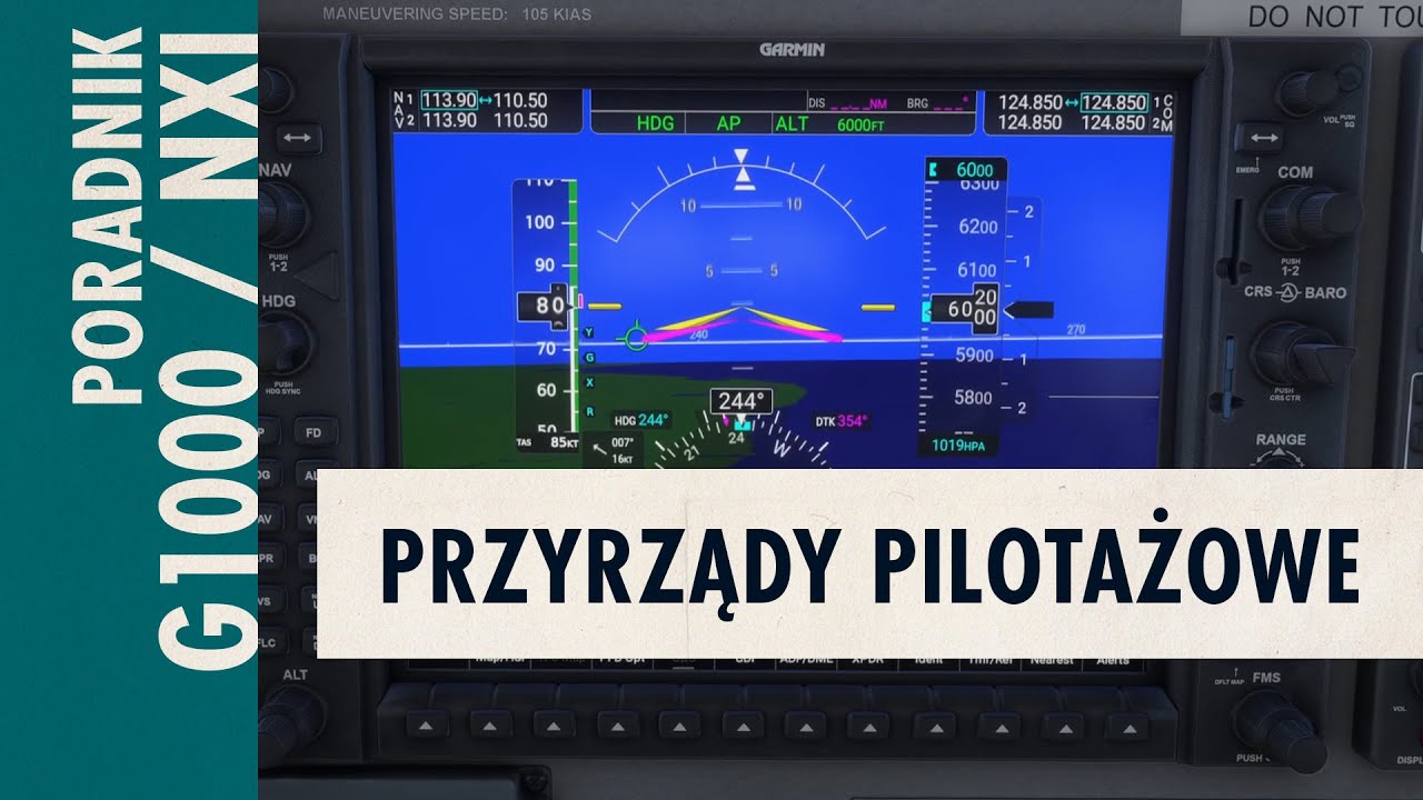 Garmin G1000 cz. 2 | Przyrządy pilotażowe | Poranki z Calypte Aviation 13