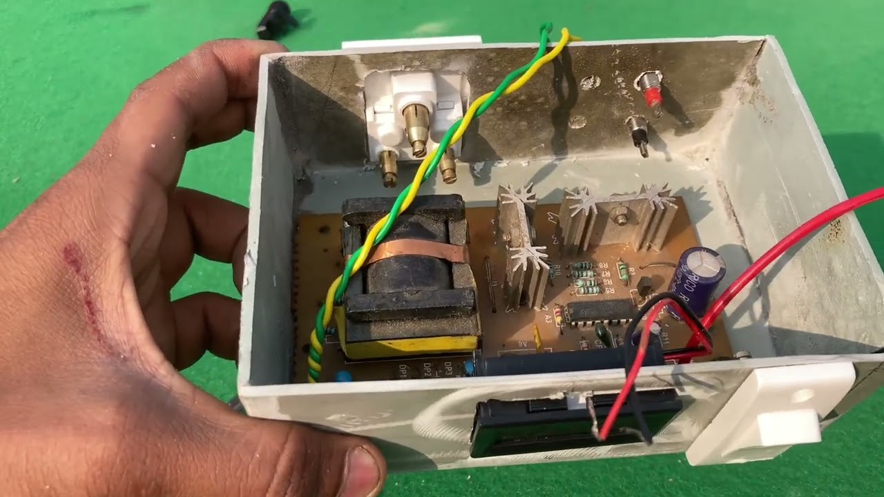 How to make a portable inverter at home using pvc pipe#rg experiment 