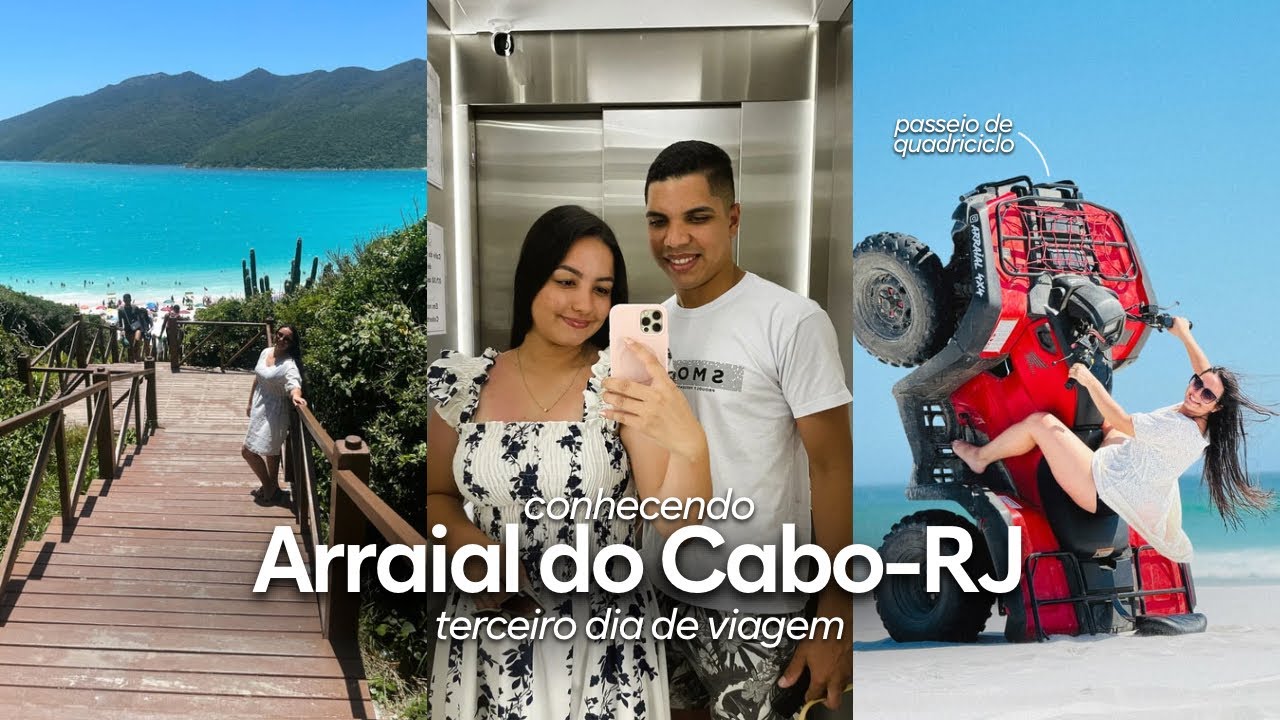 conhecendo ARRAIAL DO CABO — terceiro dia de viagem | vlog de viagem