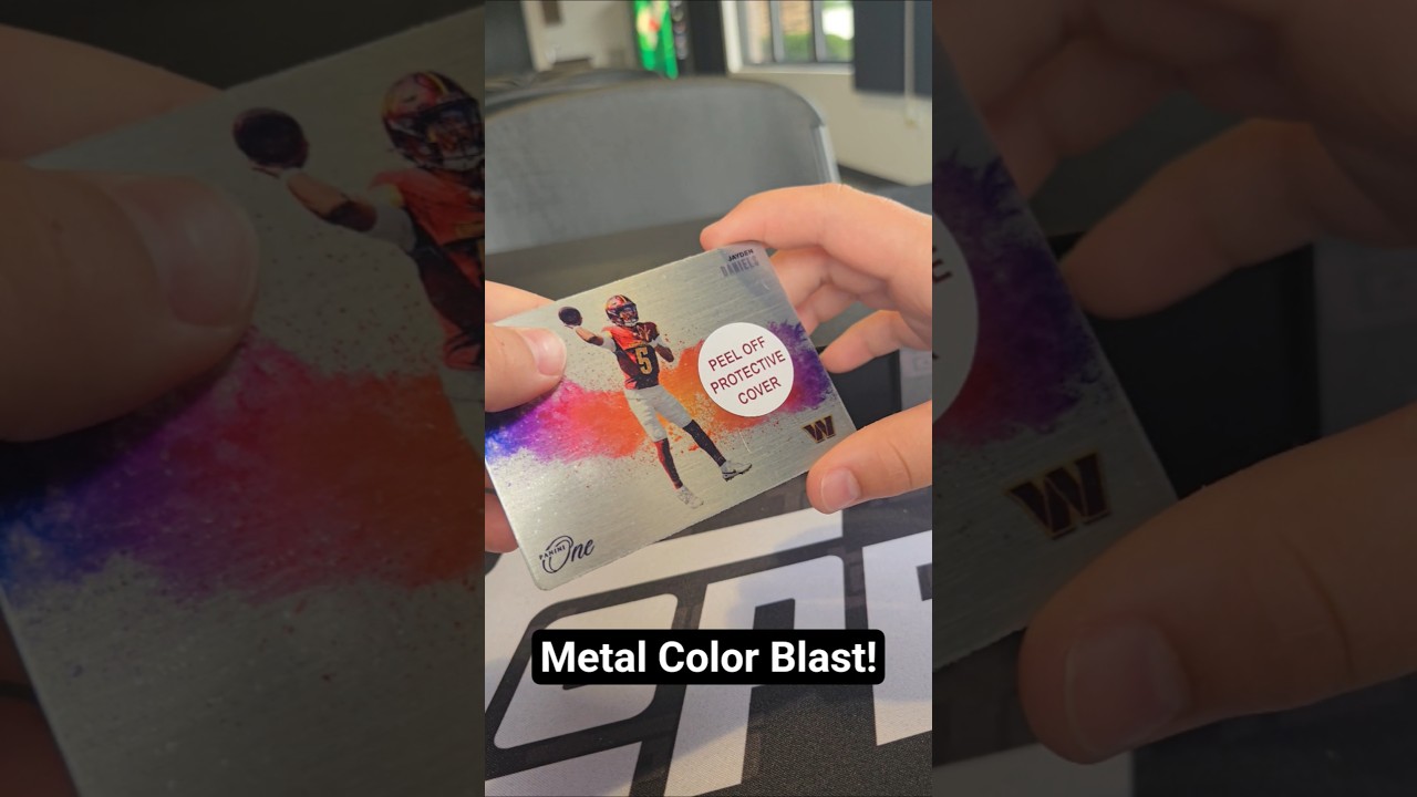🔥JAYDEN DANIELS METAL COLOR BLAST SP RC🔥 #PaniniOne #NFL #Football #ColorBlast #Cards