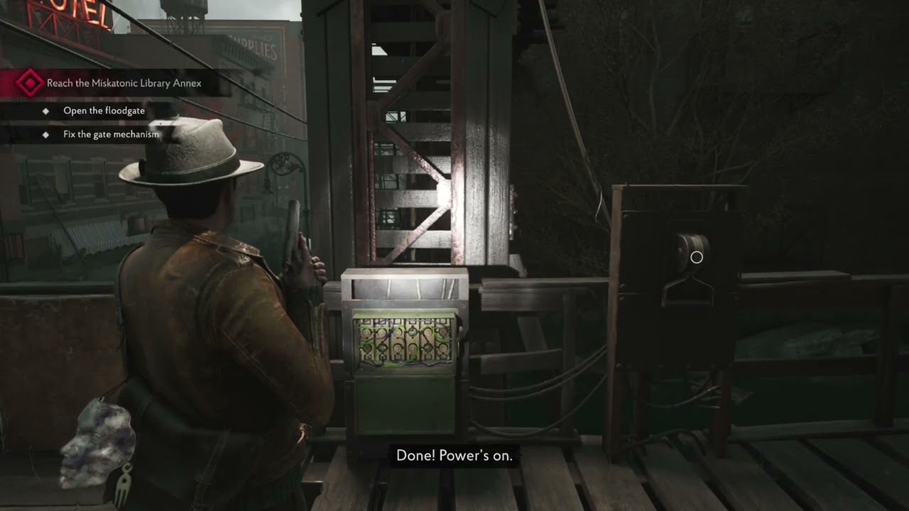 Guard Post Floodgate Power Switch Puzzle Solution - The Sinking City 2 (PS5 Pro)