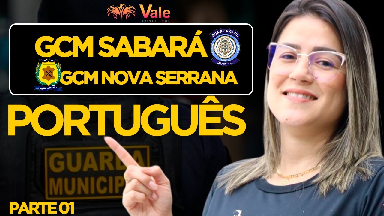 Português para GCM de Sabará e Nova Serrana - Parte 01