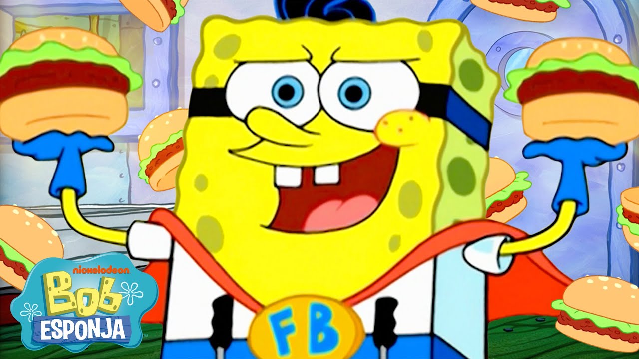 Bob Esponja | ¡SpongeBob siendo un SUPER empleado por 45 minutos! 🍔 | Bob Esponja en Español