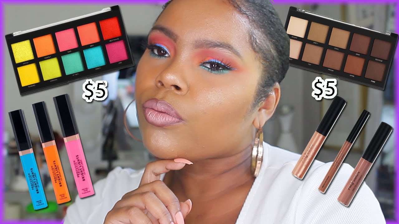 Nothing Over $5 | Neon Makeup Look