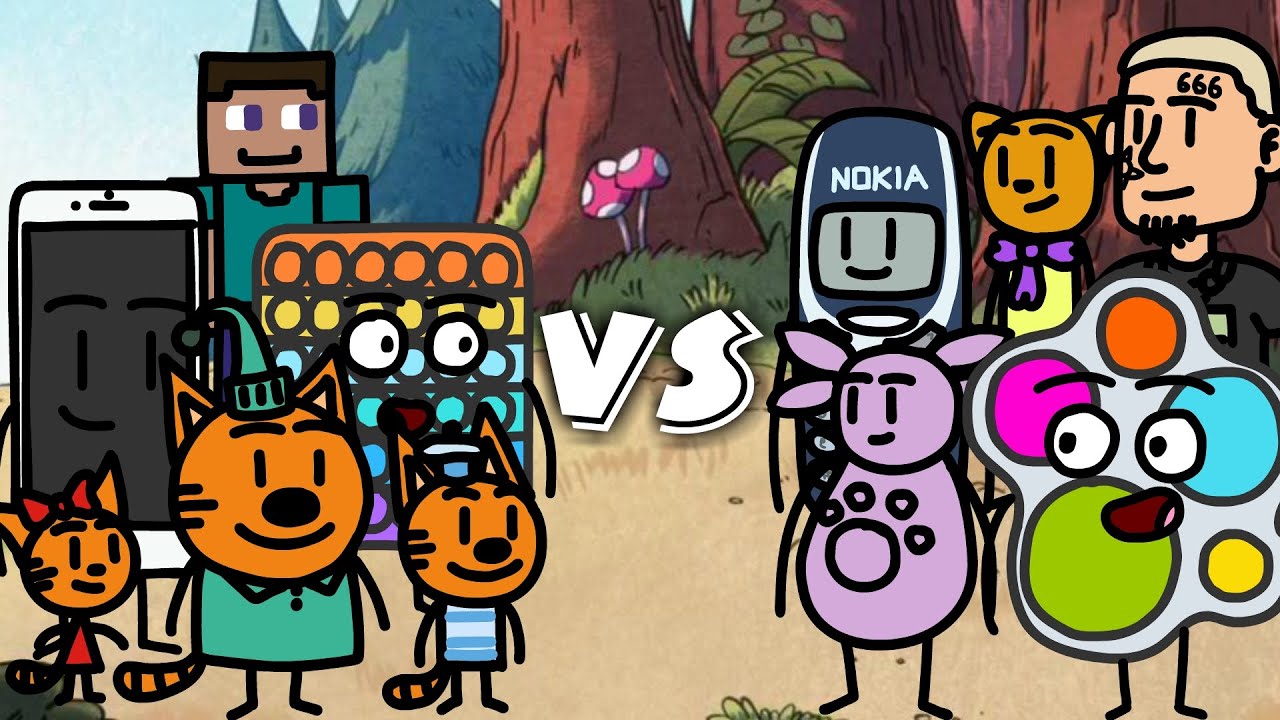 МУЛЬТБИТВЫ #8 (Лунтик, Три кота, Леопольд, Поп ит, Симпл Димпл, Nokia 3310, Моргенштерн, Iphone....)