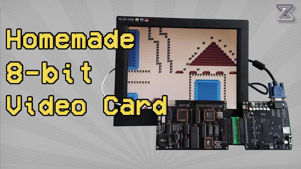 How 8-bit graphics work on homebrew retro computer [Part 2]