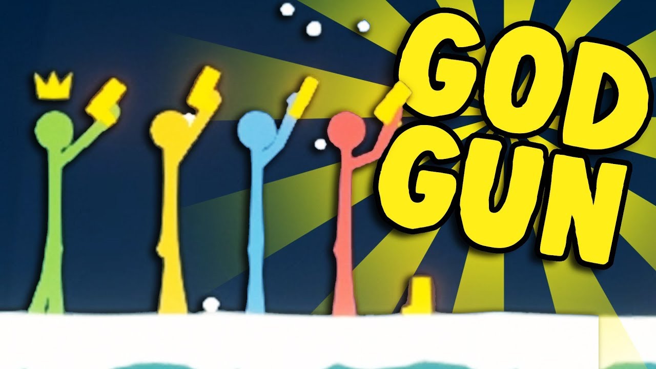 STICK FIGHT GOLDEN GOD GUN! - Stick Fight Pistol Only Challenge! - Stick Fight Gameplay