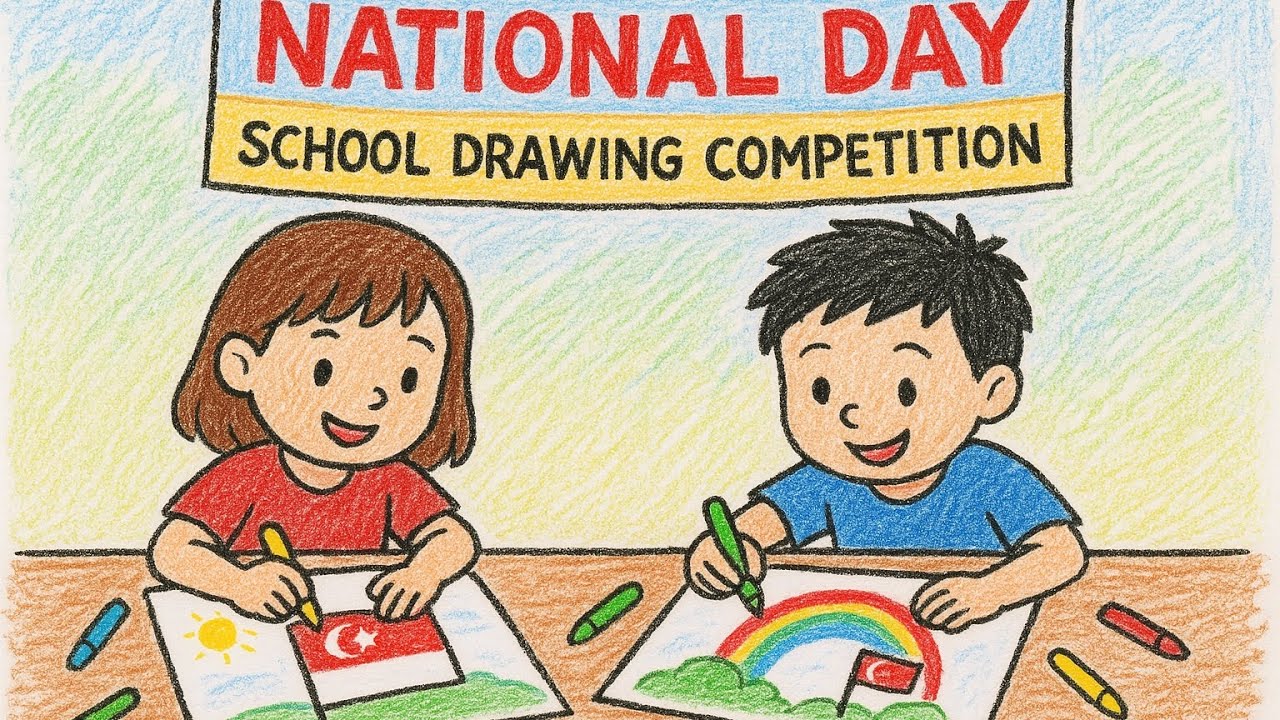 “Abram & Arham’s National Day Drawing Activity | School Competition”