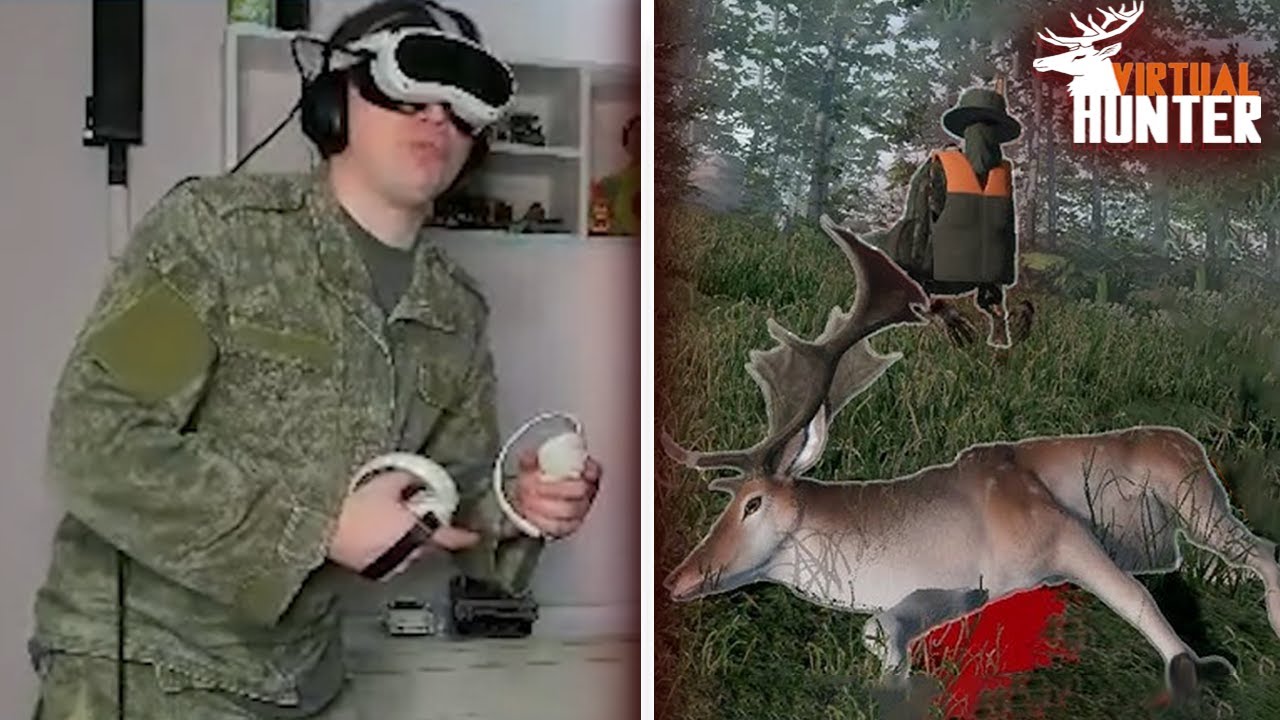ГЛЕБ НА ОХОТЕ С ОДНОКЛАССНИКОМ (Virtual Hunter VR) | Sasavot