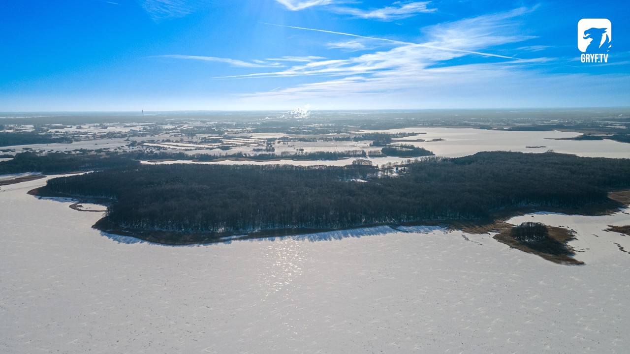 Wielimie lake - westpomeranian - Poland - winter 2026 ,DRON [4K]