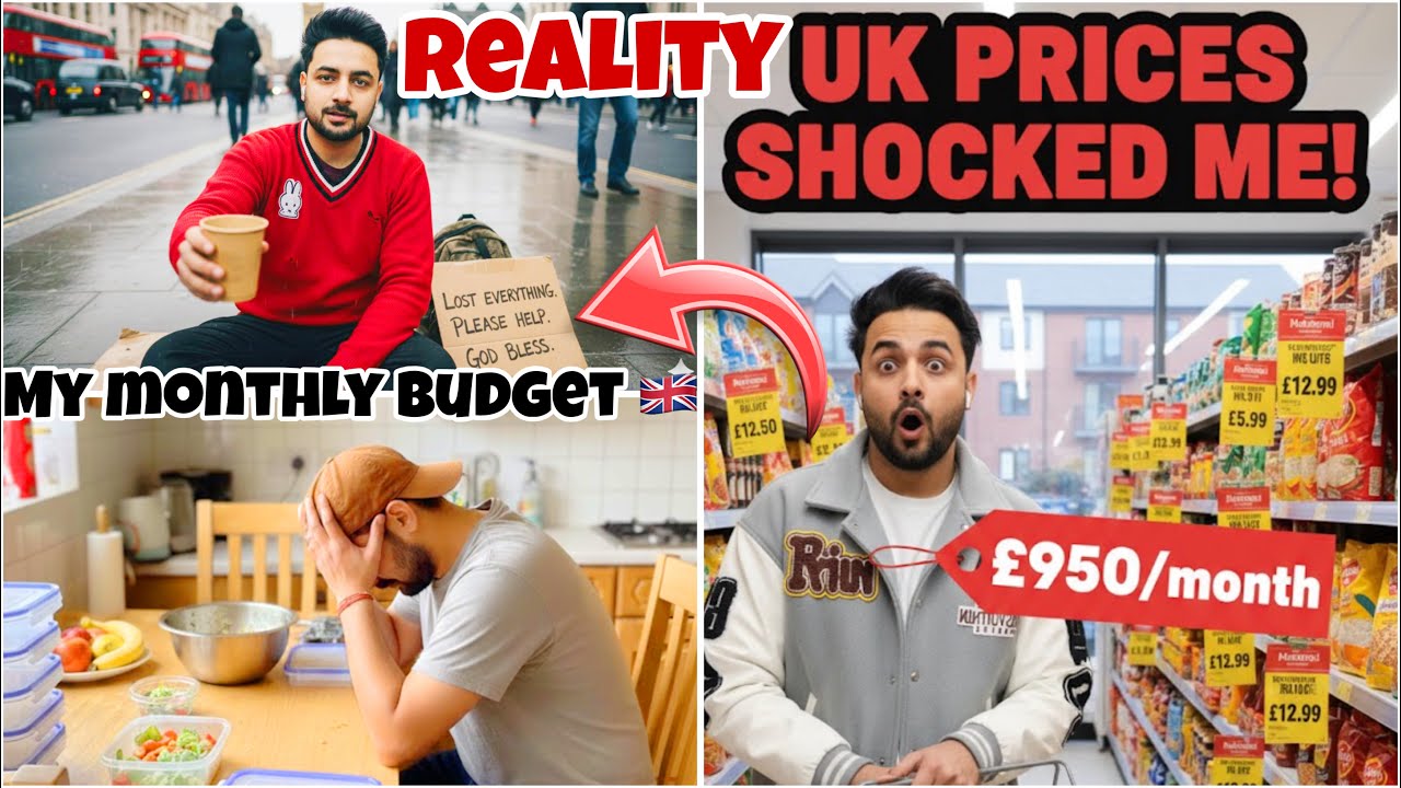 My monthly Uk 🇬🇧 budget | real expenses and Cost of living in UK as indian international student