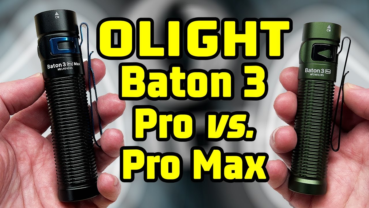 NEW Olight Baton 3 Pro MAX Flashlight vs Baton 3 Pro - Lux Test and Review