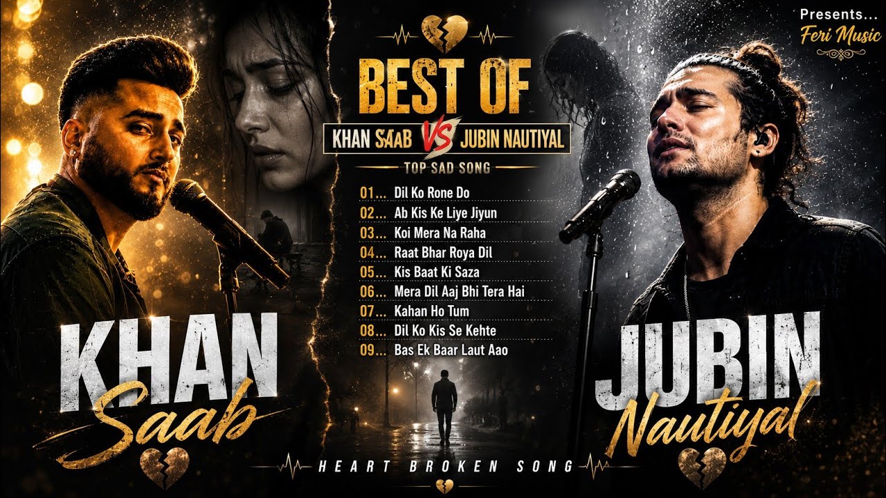 BEST OF Khan Saab VS Jubin Nautiyal 💔 Top 9 Heart Broken Sad Songs 2026 | Dil Ko Rone Do |Feri Music