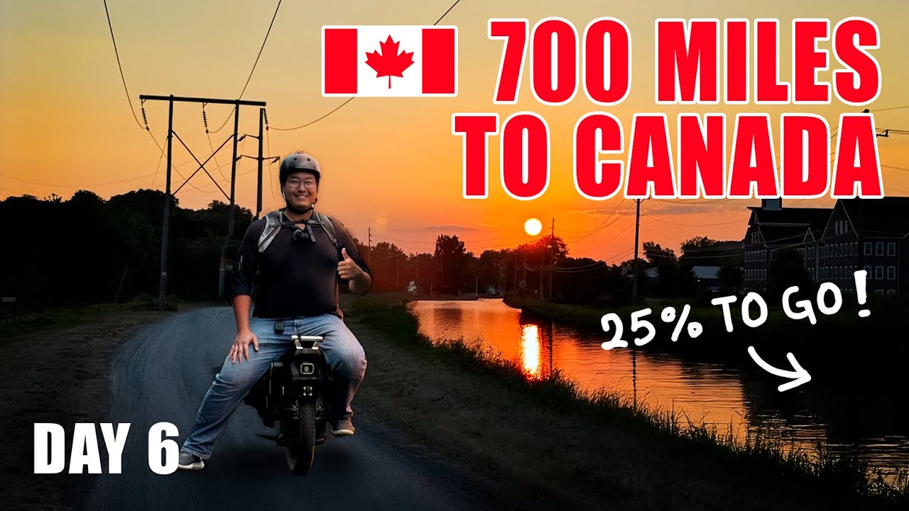 I rode my Unicycle from NYC to Canada | 700-Mile Solo Camping Adventure (Day 6)