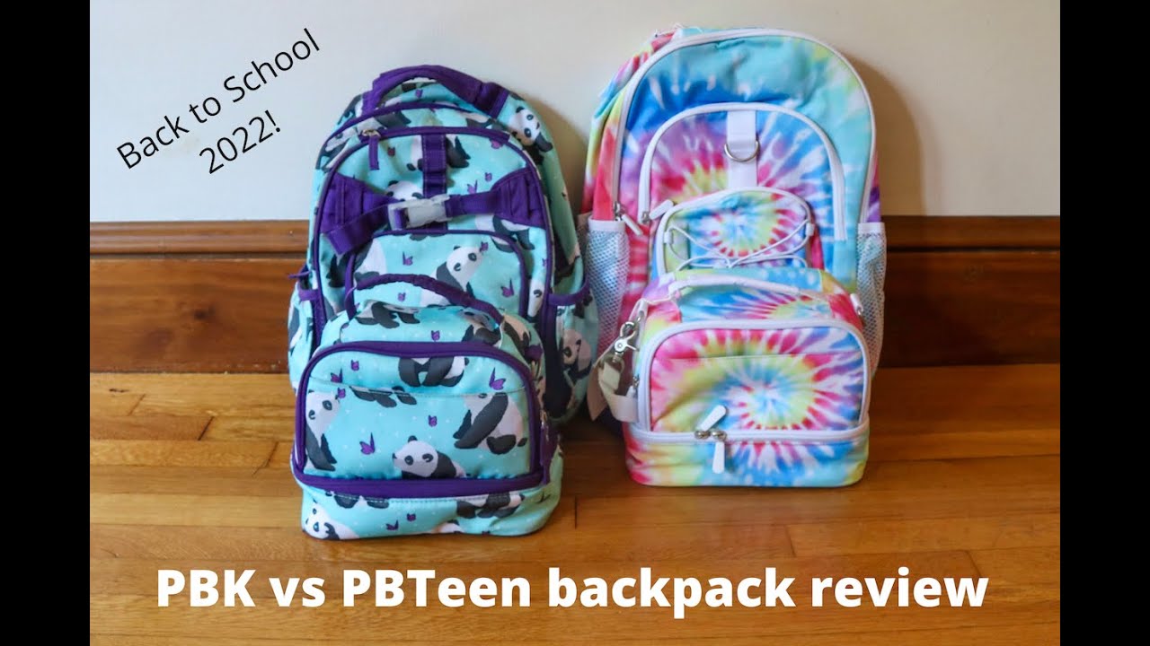 Pottery Barn Kids Small backpack vs PBTeen Large backpack COMPARISON & REVIEW | BACK TO SCHOOL 2022