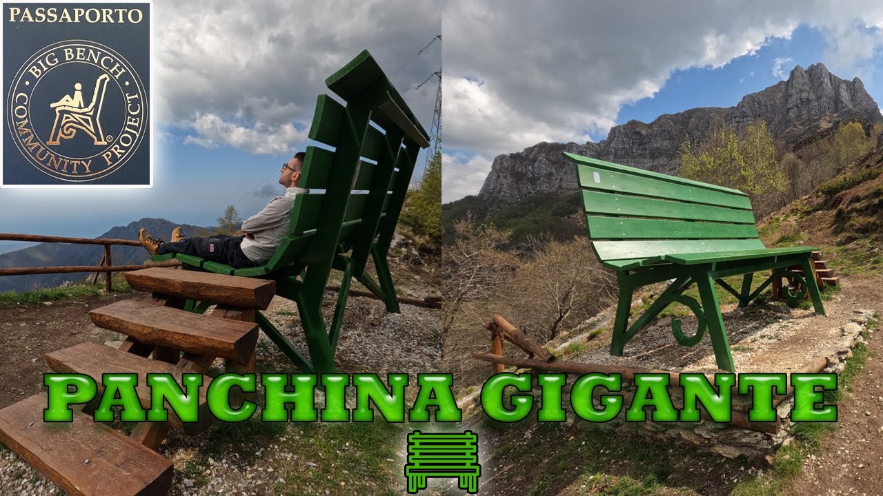 La panchina gigante delle Alpi Apuane - Big bench community project