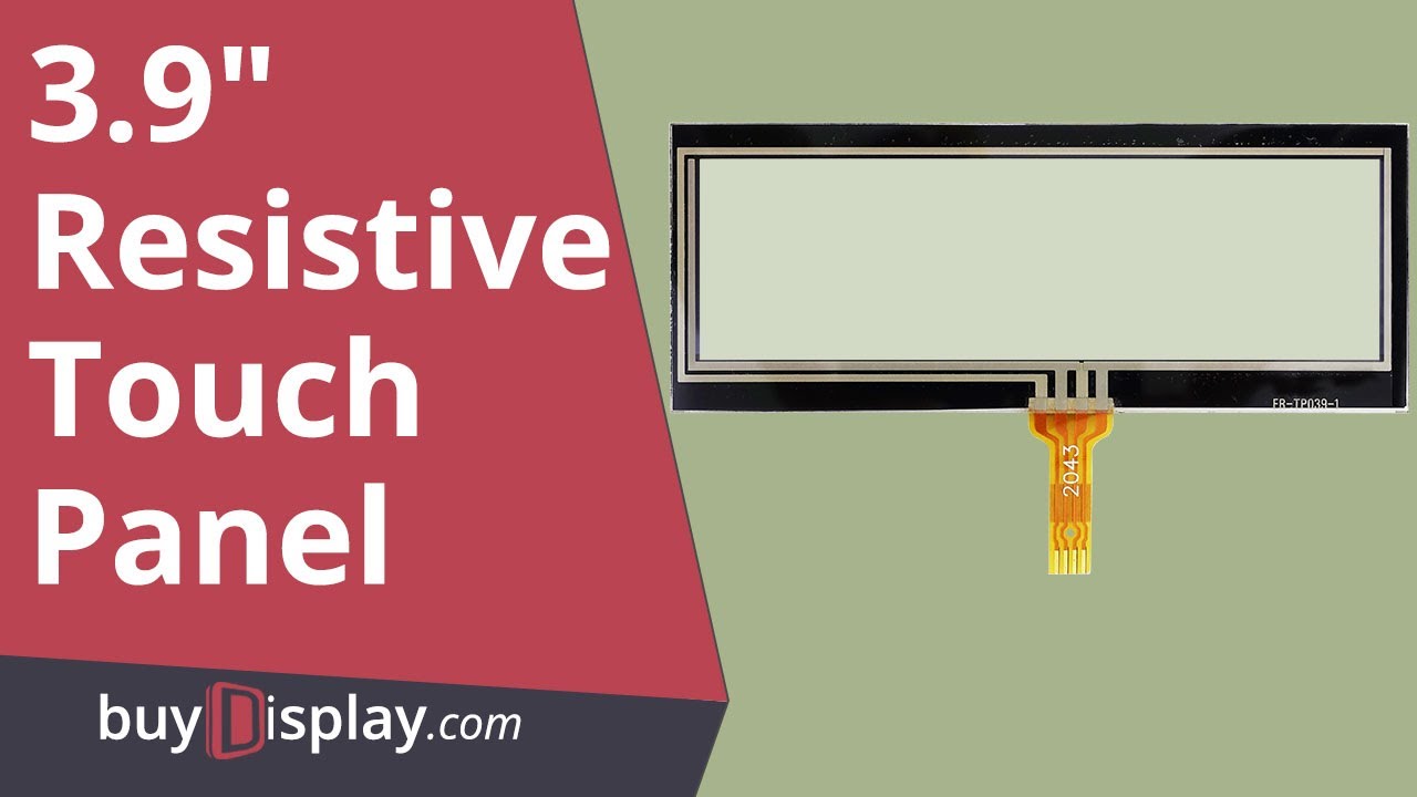 3.9 inch 4 Wire Resistive Touch Panel Screen