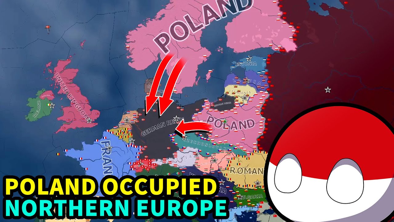 What if Poland occupied Northern Europe in WWII-HOI4 Timelapse