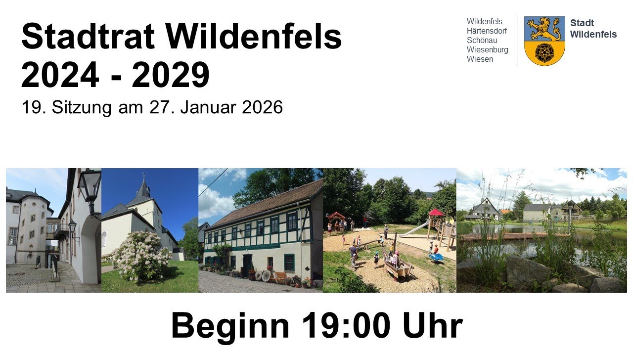 Stadt Wildenfels - Stadtratssitzung 27.01.2026