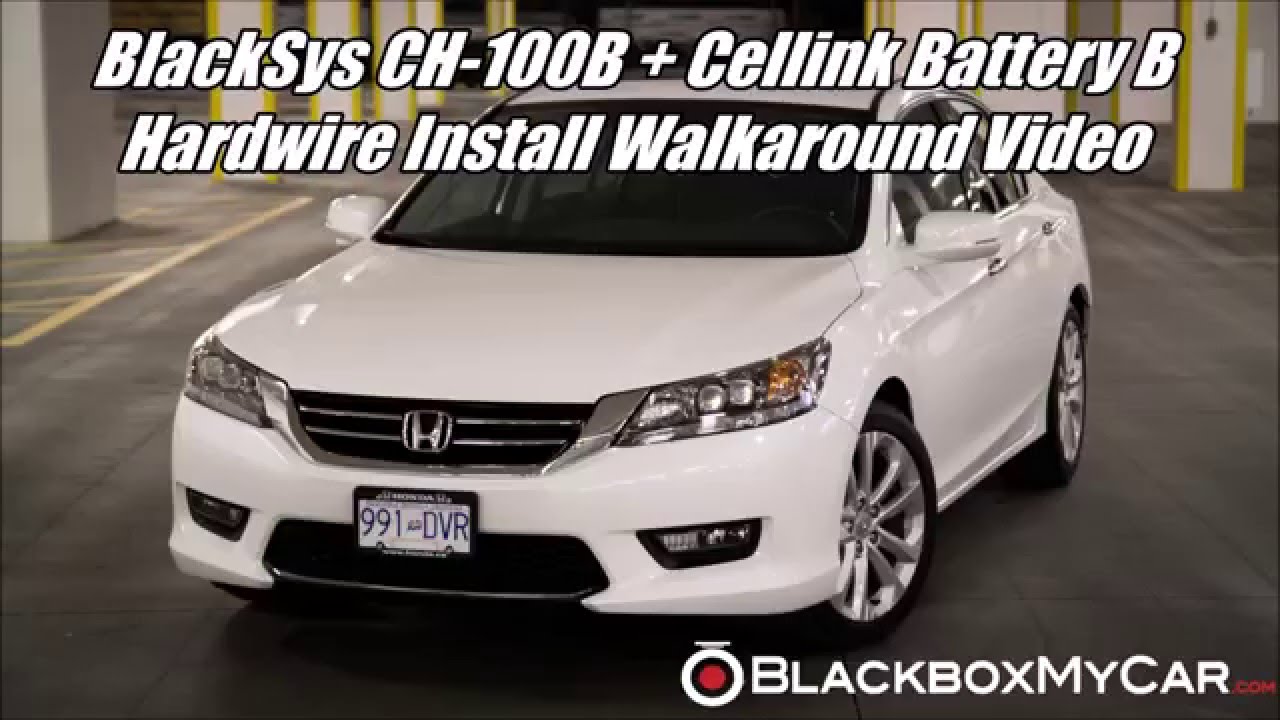 BlackSys CH-100B Dashcam + Cellink Install on Honda Accord Walkaround - BlackboxMyCar