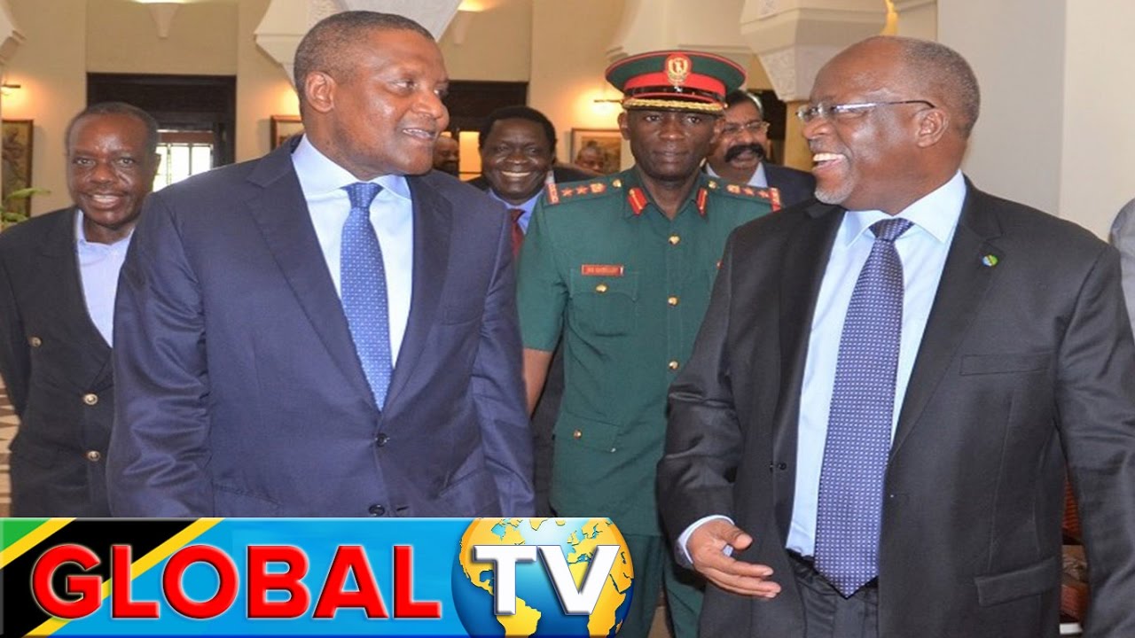 Rais Magufuli Amekutana na tajiri wa kwanza Afrika “Aliko Dangote” Ikulu DSM