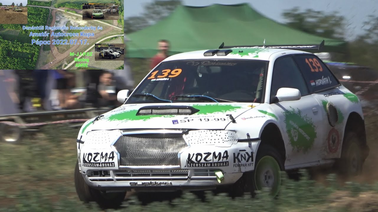 Roncsderbi &eacute;s Amatőr Autocross 1.0 P&aacute;poc 2022 &ouml;sszefoglal&oacute;