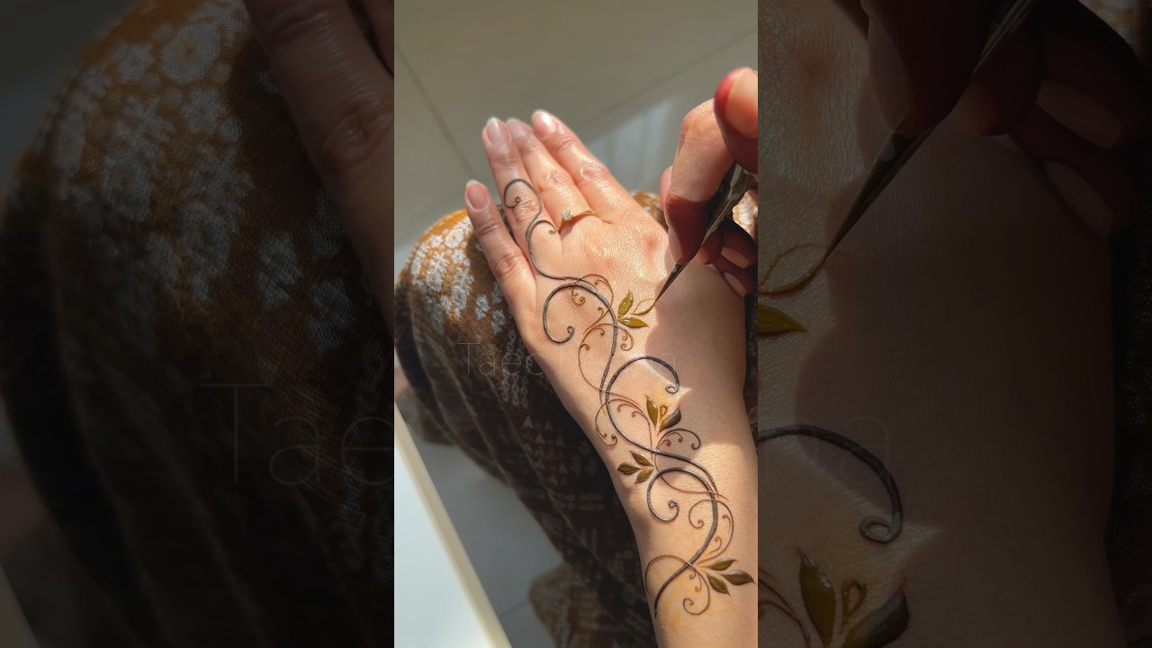 Elegant Eid Henna Design | Simple Yet Stunning Mehndi for Eid 2025 