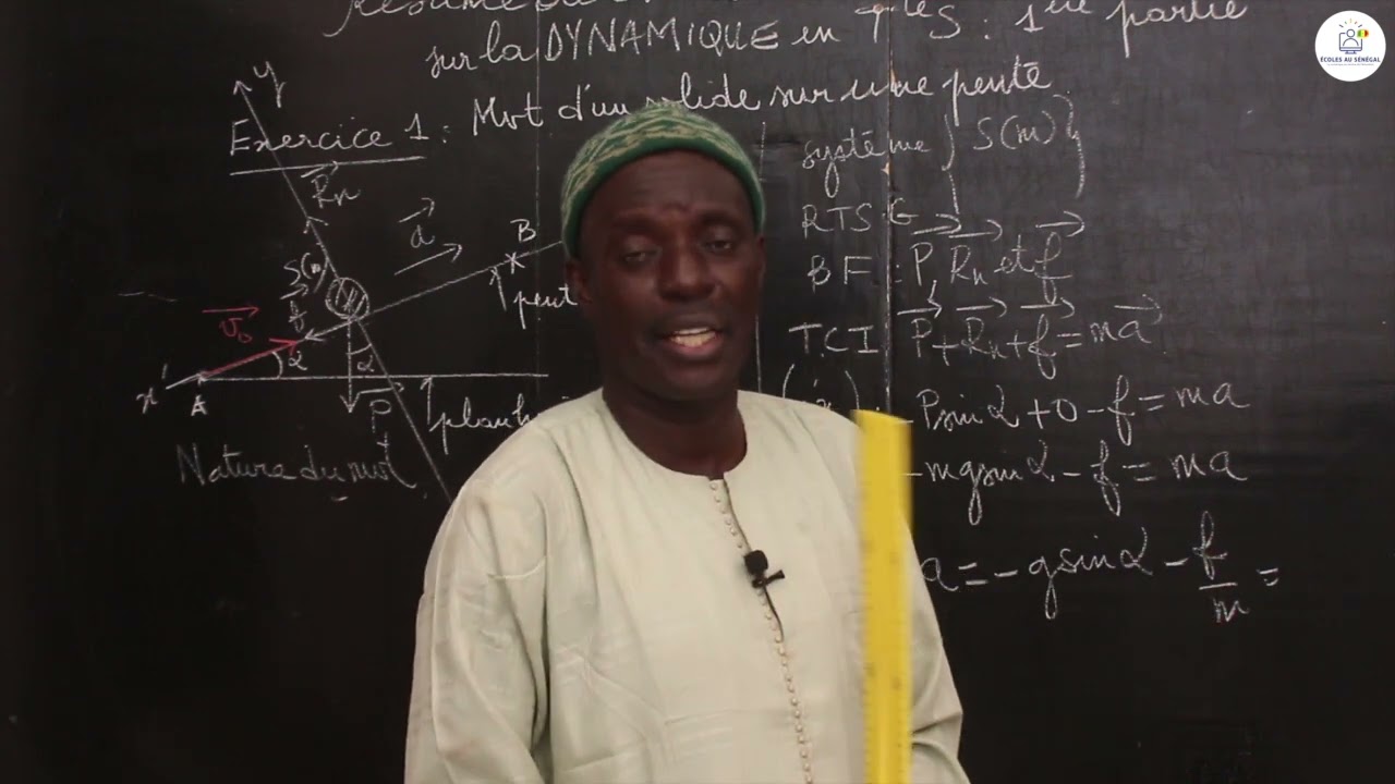 Exercices - Terminale S2  - PC:  Physique / La  Dynamique / M. Diop