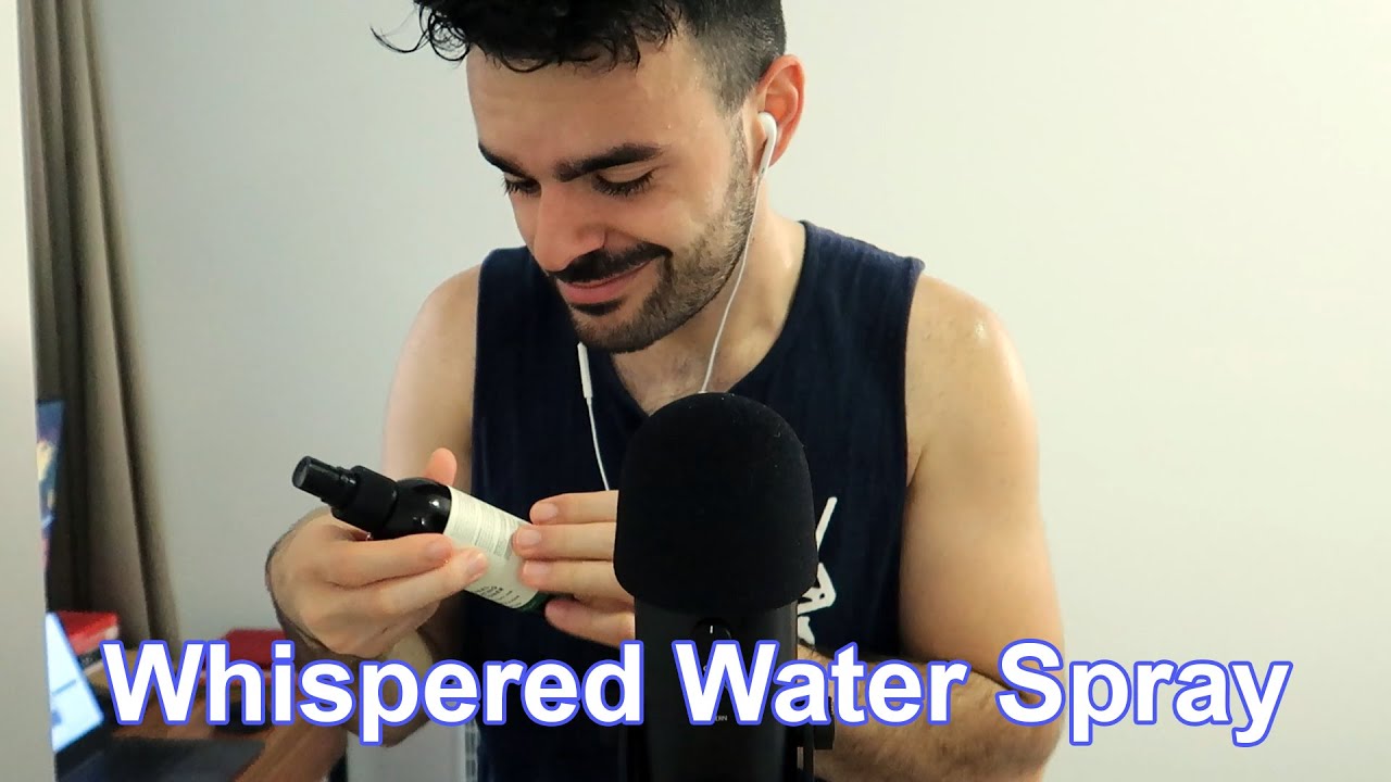 ASMR | Water Spray, Ear to Ear Whispering, Bottle Cap & Lid Sounds, Bottle Shaking, Tapping