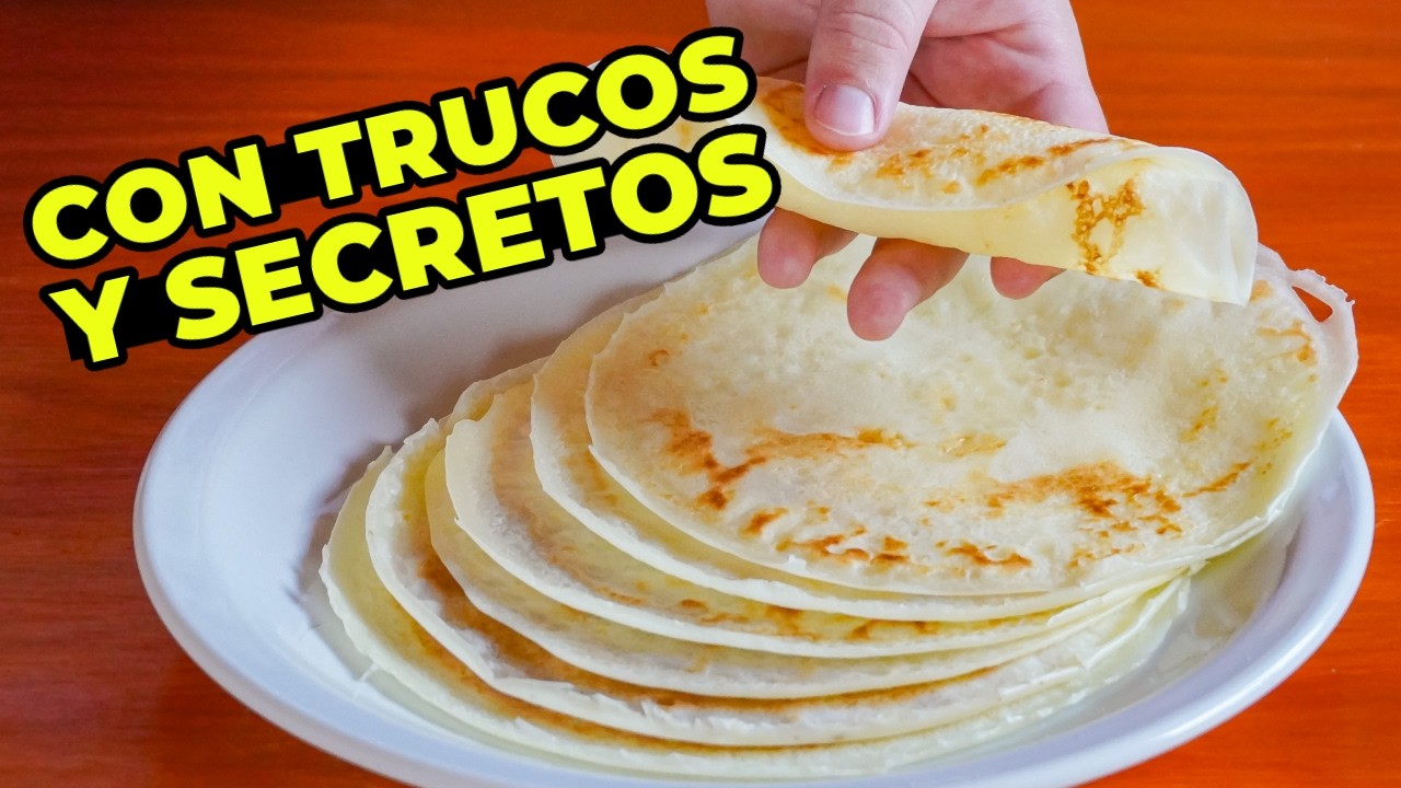 Así hago PANQUEQUES sin gluten CON apenas 3 INGREDIENTES