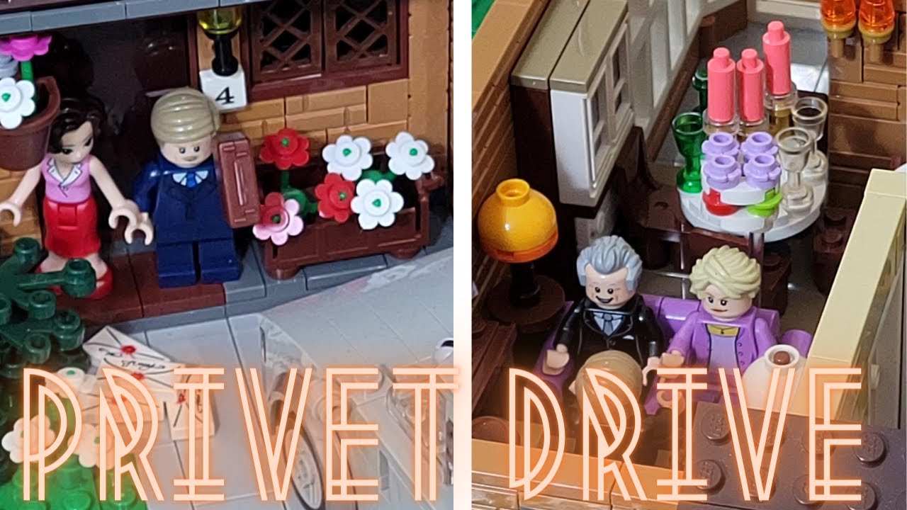 LEGO Harry Potter No. 4 Privet Drive moc | Hogwarts Letters | Dobby and the Cake - Video 16
