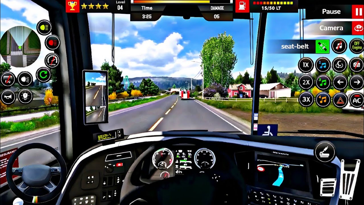 City bus driving simulator 3d  - Android Gameplay 