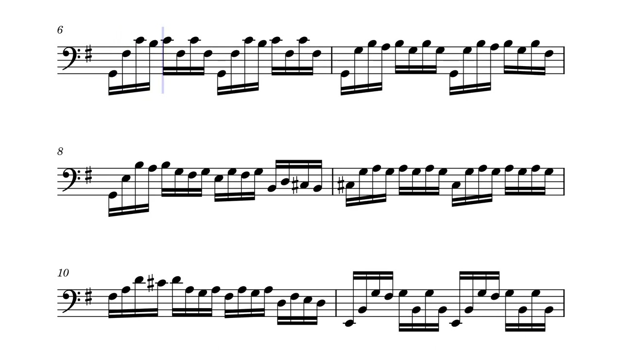 Bach cello suite 1