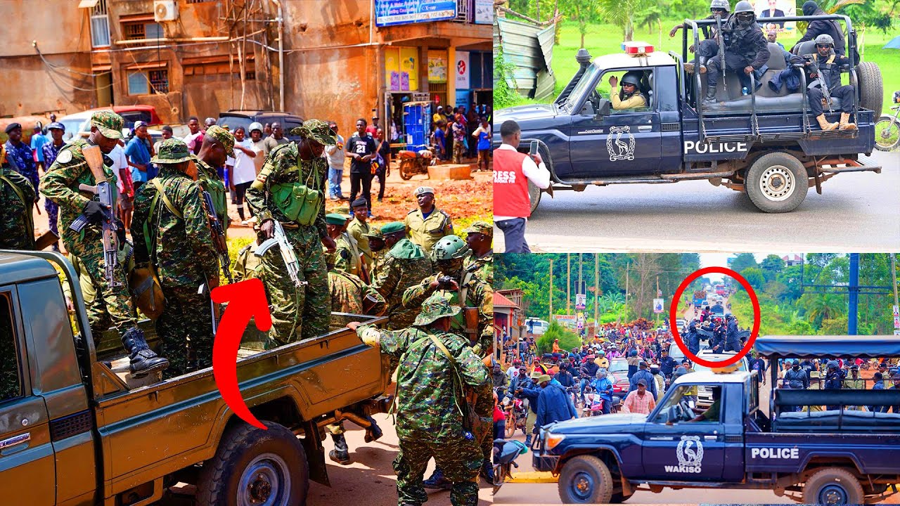 Caught Live on Camera: Police and Army Seen Taking Positions Against Bobi Wine